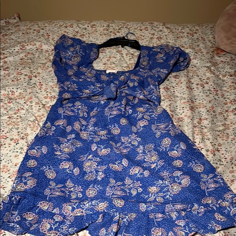 Old Navy Blue Flutter Sleeve Sundress